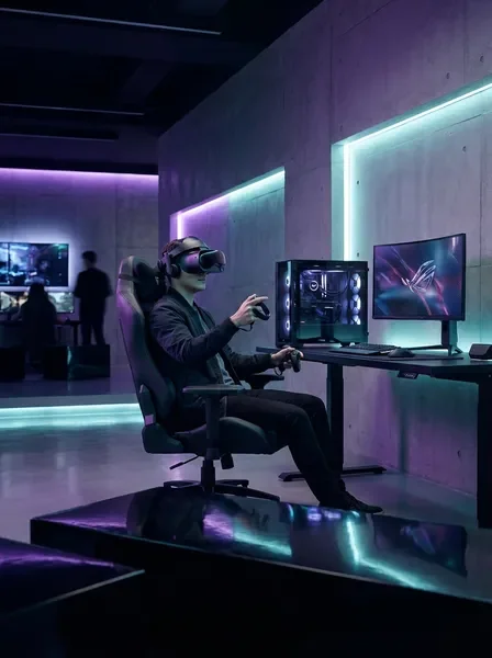 חוויית VR במרכז גיימינג מקצועי